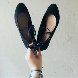 suede ballet flat